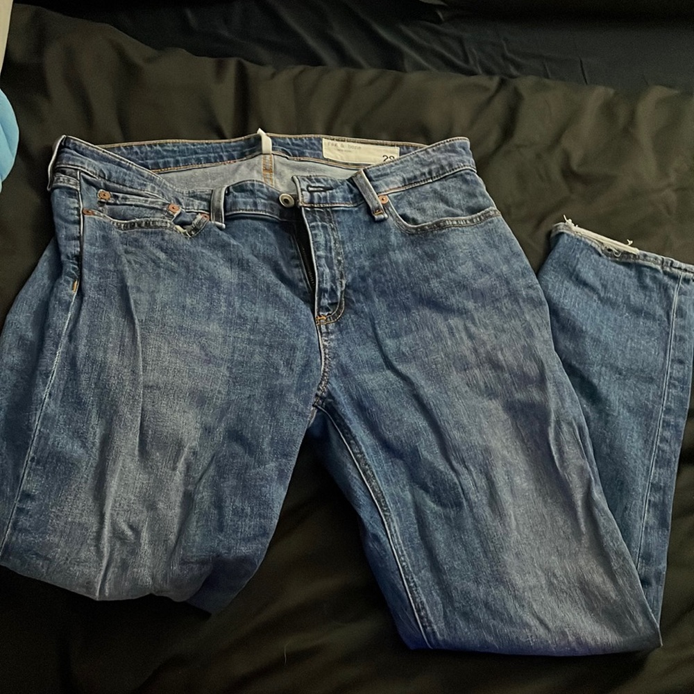 Rag & bone low rise boyfriend jeans